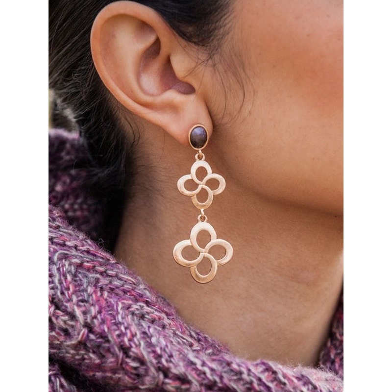 Vivi Chandelier Goldtone Earrings